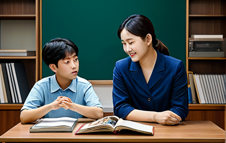 정신적 회복을 위한 긍정적 자기 대화 - 고요한 호숫가에 앉아 해돋이를 바라보는 여성. 편안한 옷을 입고 있으며, 주변은 안개로 둘러싸여 신비로운 분위기를 자아낸다. 명상적이고 평화로운 느낌을 강조하고, 차분한 색조를 사...